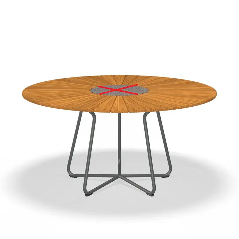 B-Ware Houe Tisch Esstisch Gartentisch Outdoor Tisch Bambus Siehe Text/Fotos