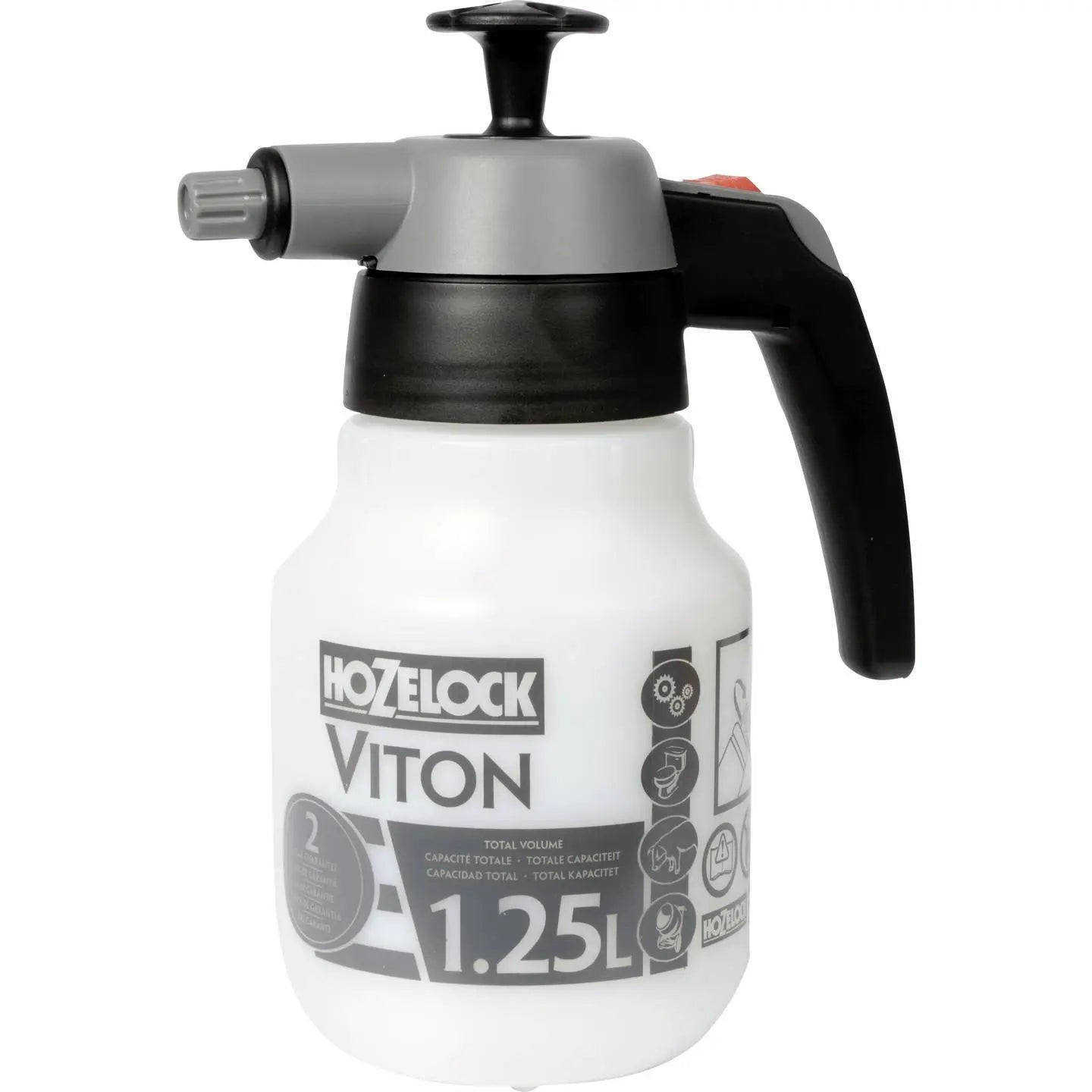 B-Ware Hozelock Drucksprüher Sprüher Viton 1,25 L Edelstahlpumpe Chemikaliensprüher