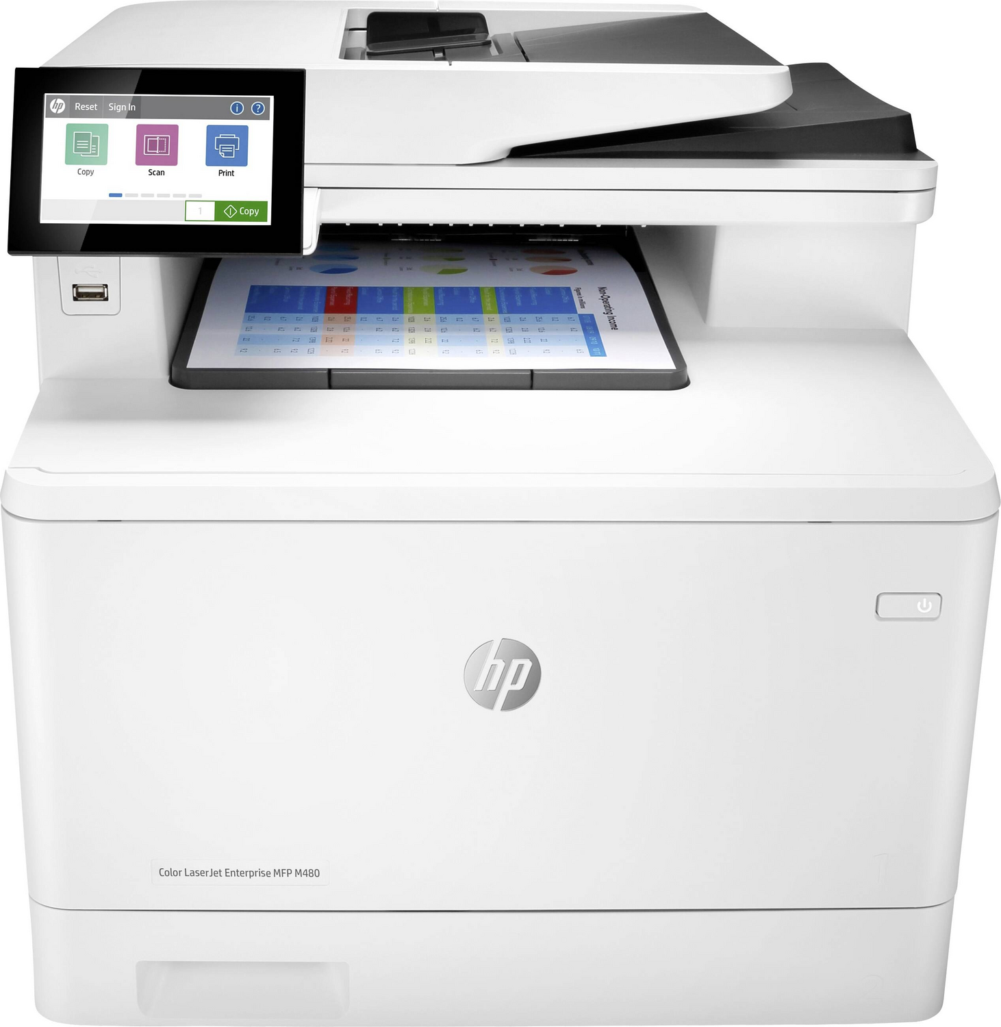 C-Ware Hp Color Laser Jet Enterprise M480f Mfp Multifunktionsdrucker Siehe Text/Foto