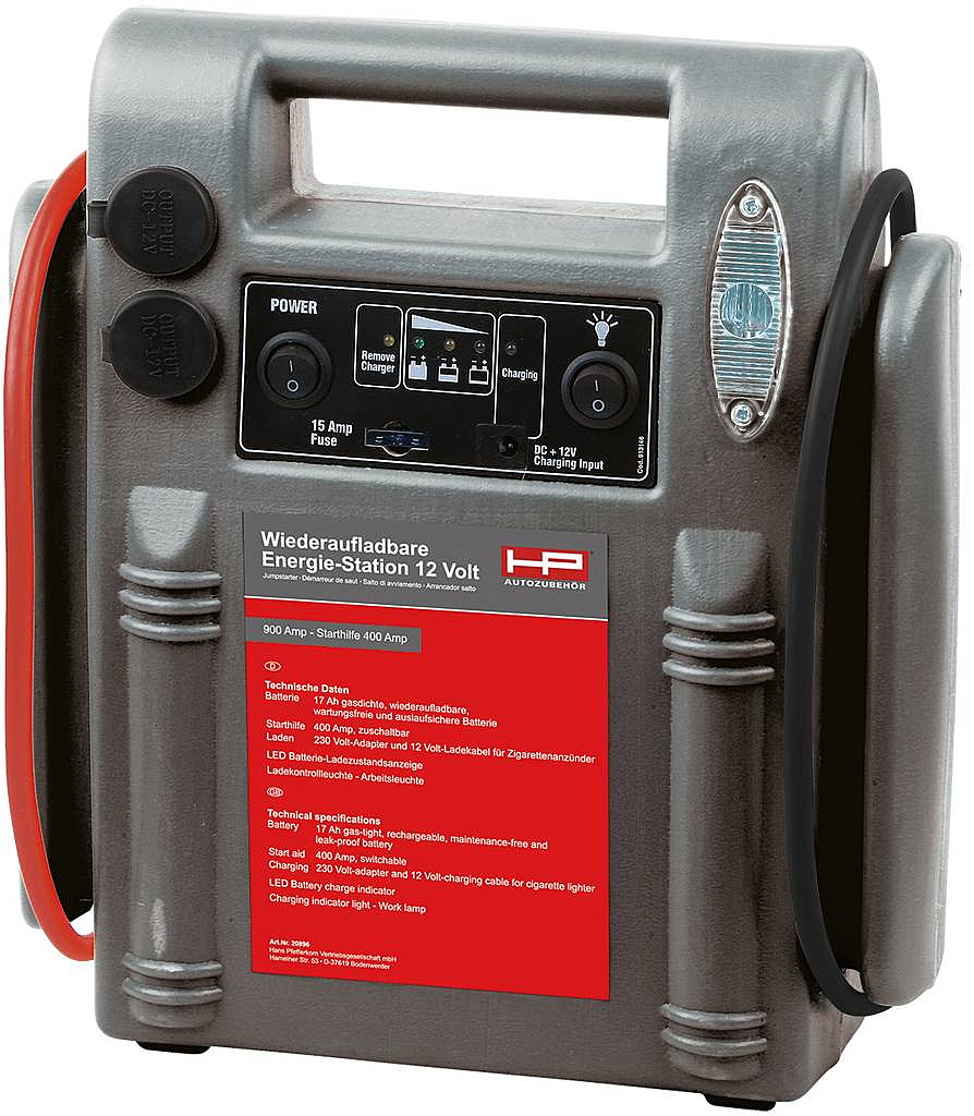 B-Ware Hp Autozubehör Schnellstartsystem 20896 Starthilfestrom (12 V)=400 A739