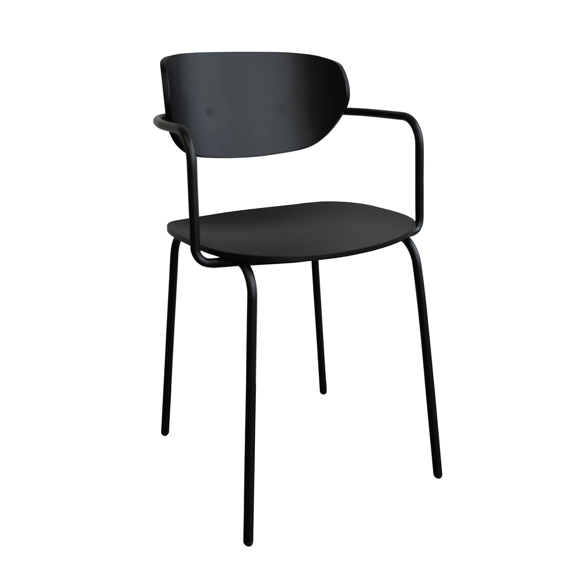 B-Ware Hübsch Interior Arch Stuhl Schwarz Möbel Küchenstuhl Sitzmöbel Siehe Text/Foto