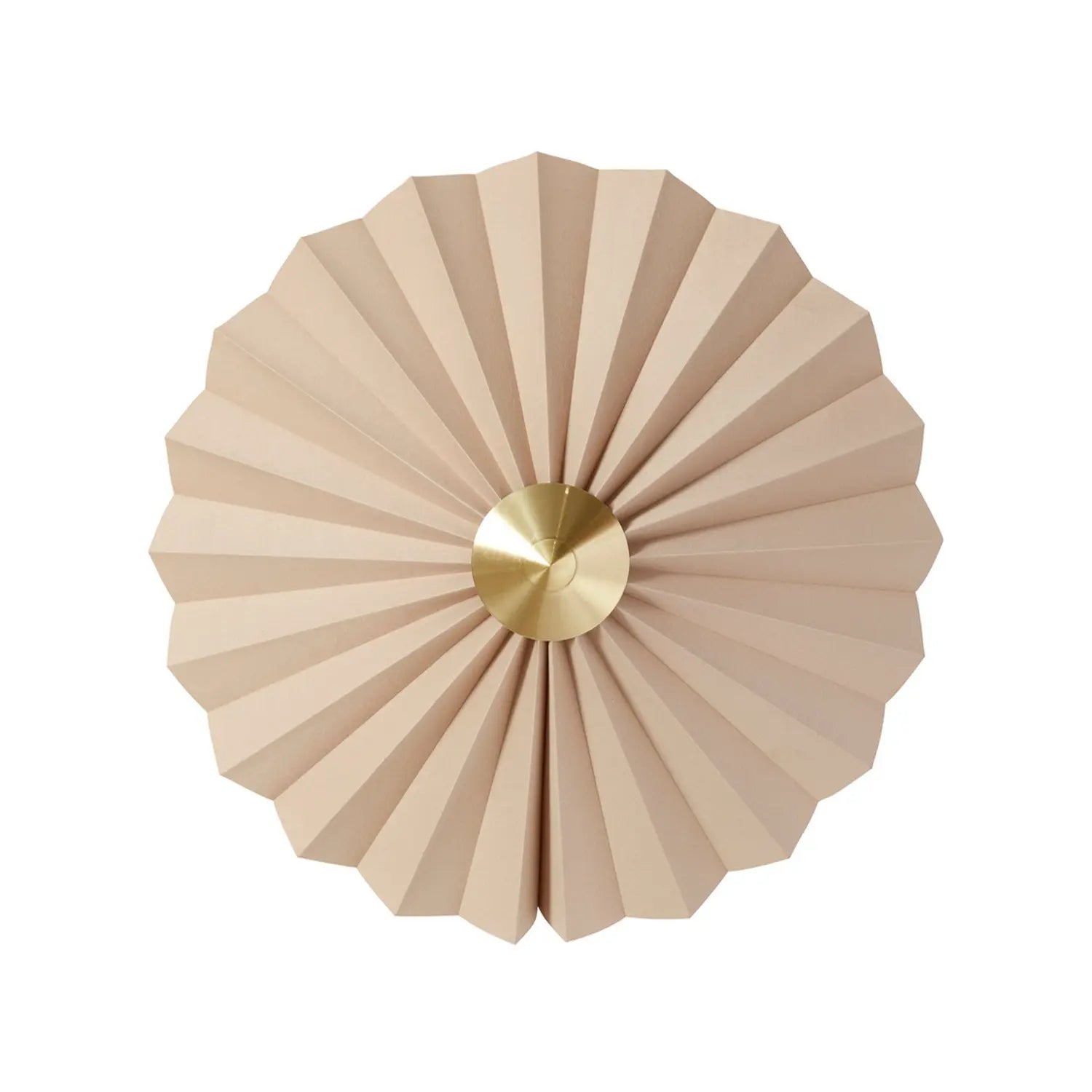 B-Ware Hübsch Wandleuchte Lampe Pliss Beige Eisen Stoff E27 Kabel Hauptbeleuchtung