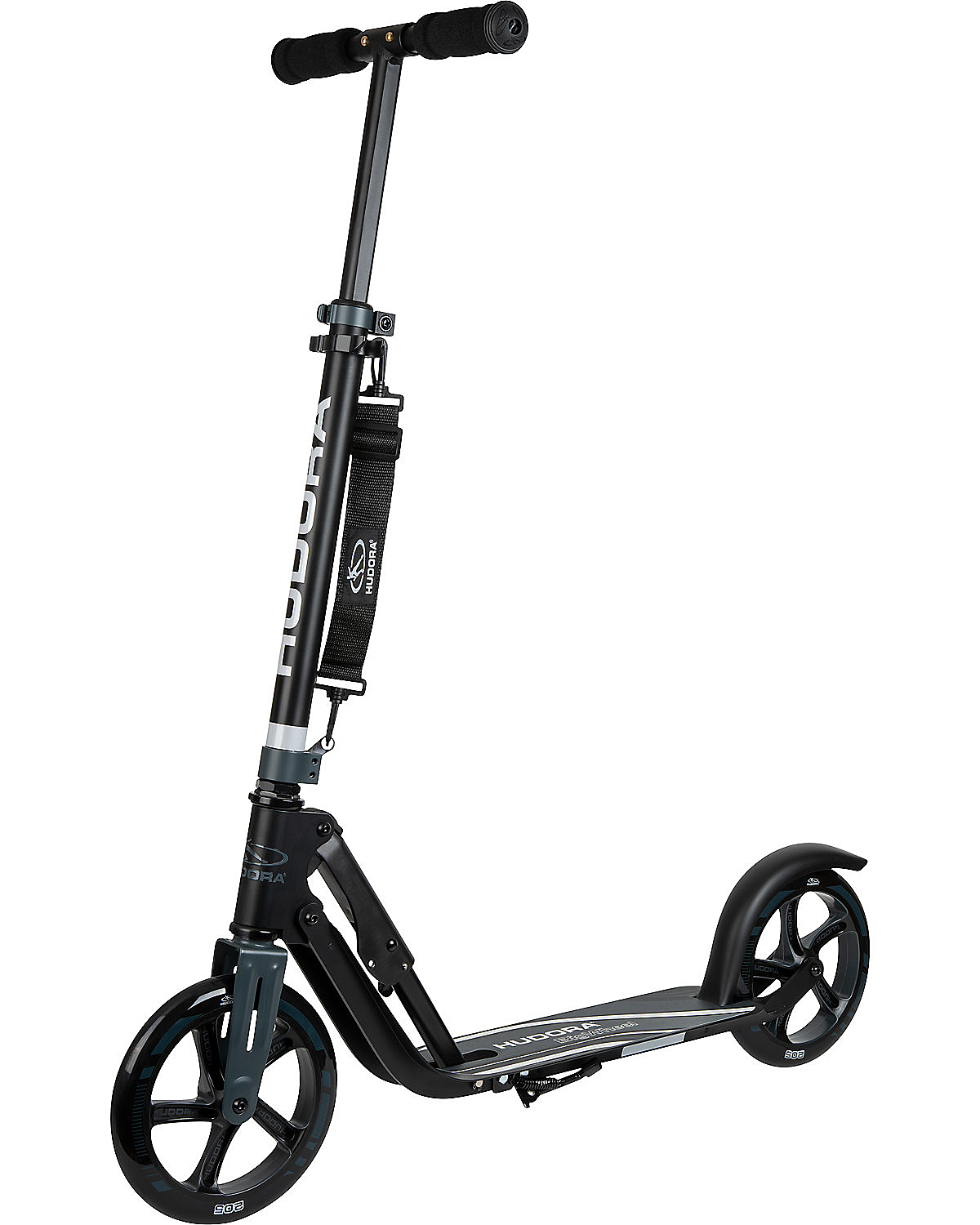 B-Ware Hudora Scooter Big Wheel 205 Rx Pro Max. 100 Kg Low Rider Deck Schwarz/Anthrazit