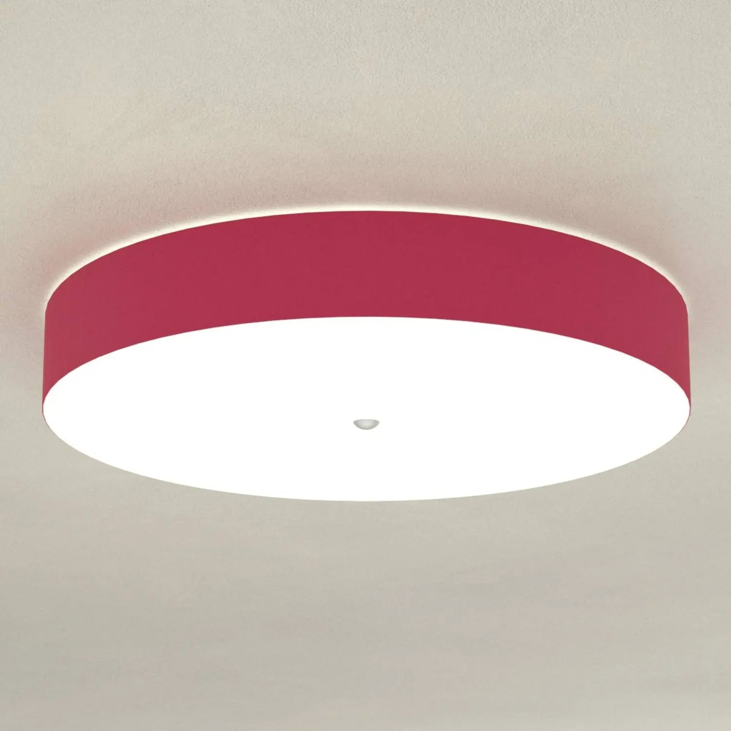 B-Ware Hufnagel Deckenleuchte Lampe Alea Rubinrot Chintzschirm Acrylglas Wohnraum