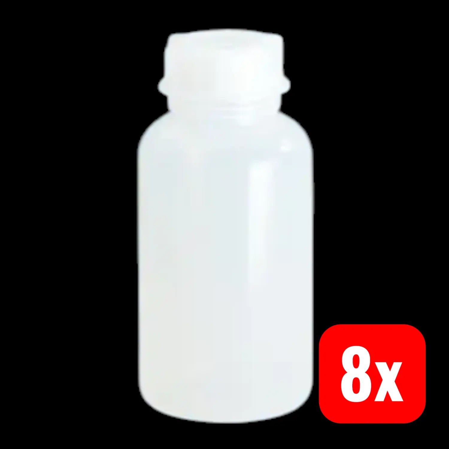 B-Ware Hünersdorff Flasche Weithalsflasche Chemikalienbeständig 1000 Ml 8 Stück
