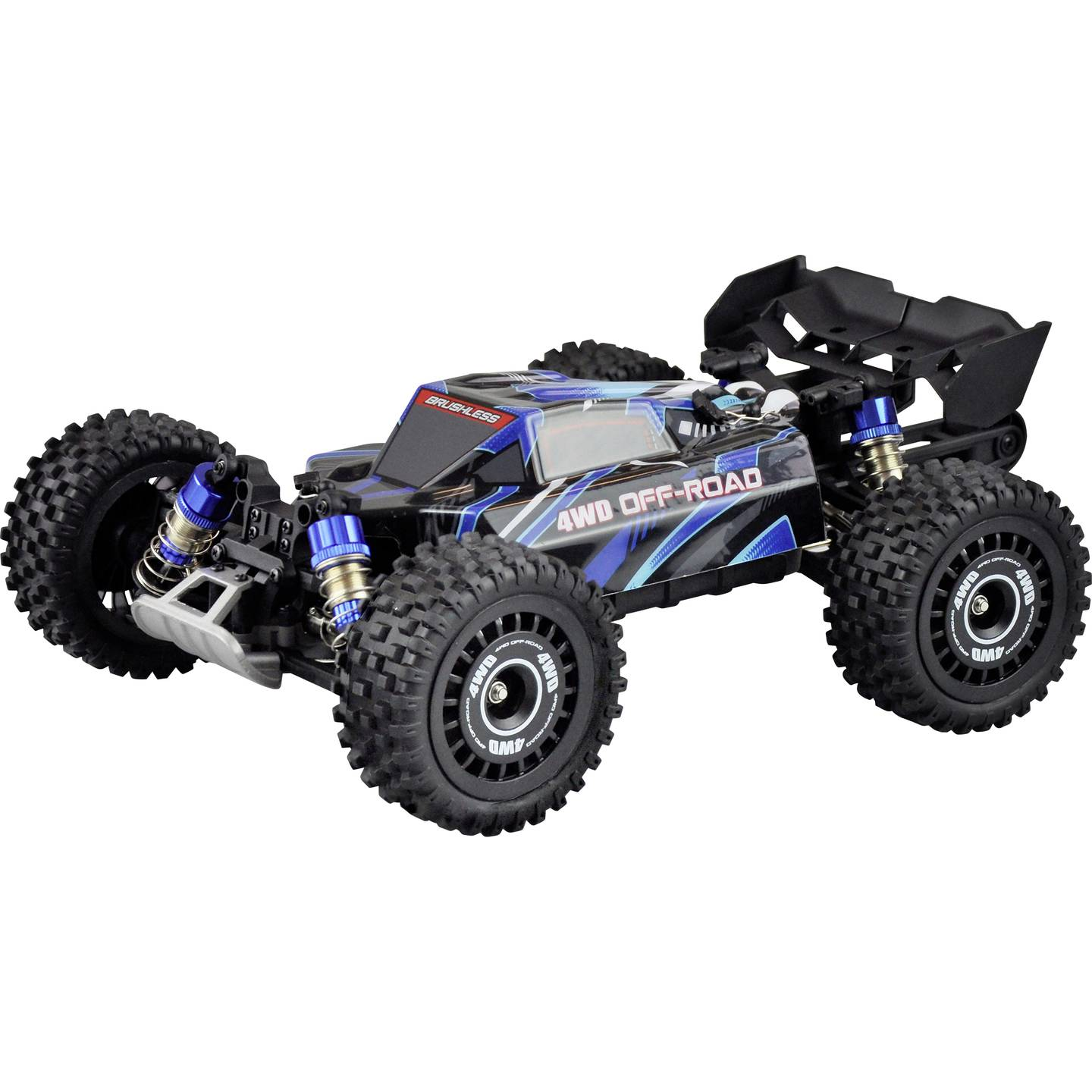 B-Ware Amewi Hyper Go Buggy Racing Modellauto Rc Auto Brushless 3 S 4 Wd Blau 1:16 Rtr734