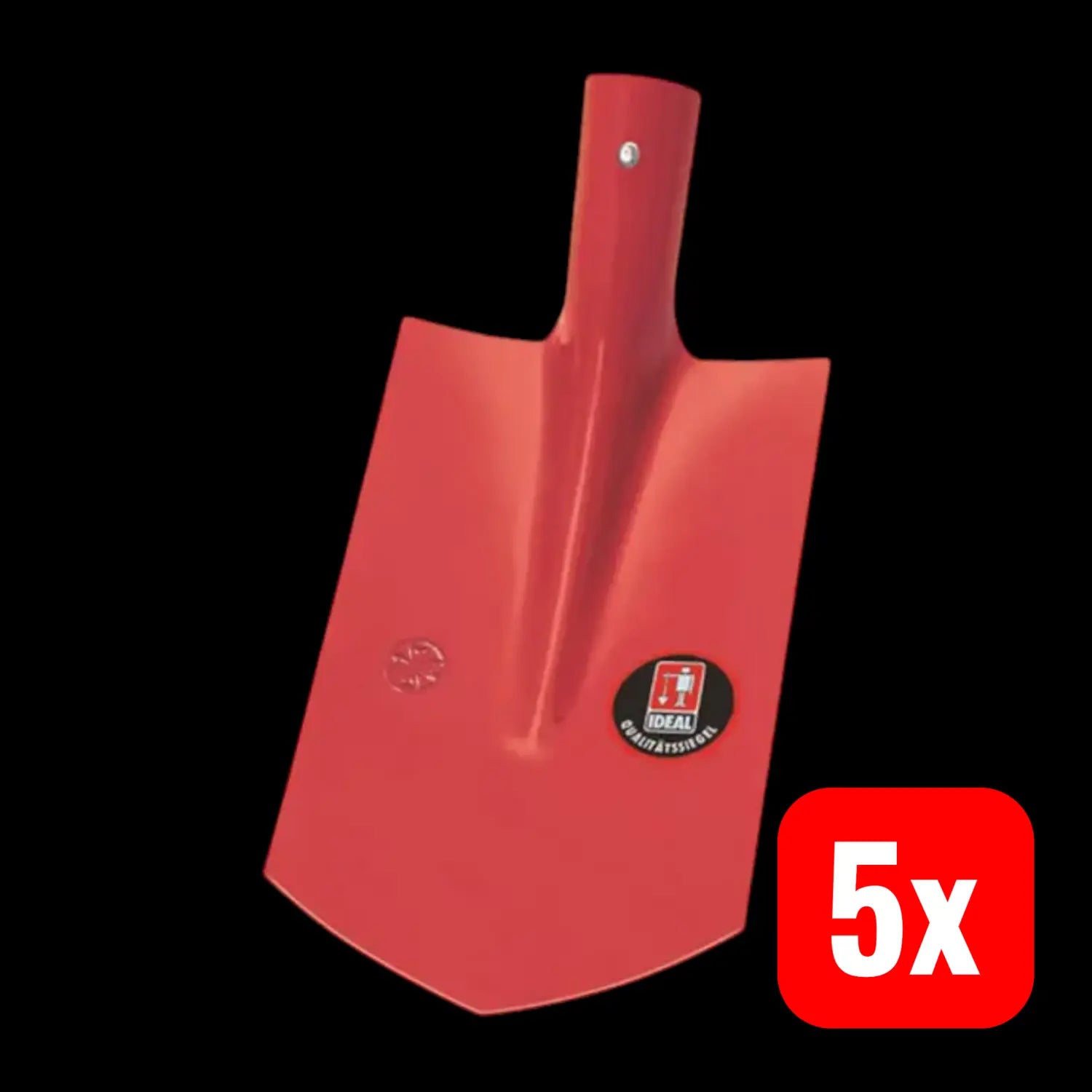 B-Ware Ideal Kabelgrabenschaufel Spatenschaufel Sieger Rot Pulverbeschichtet 5 Stück