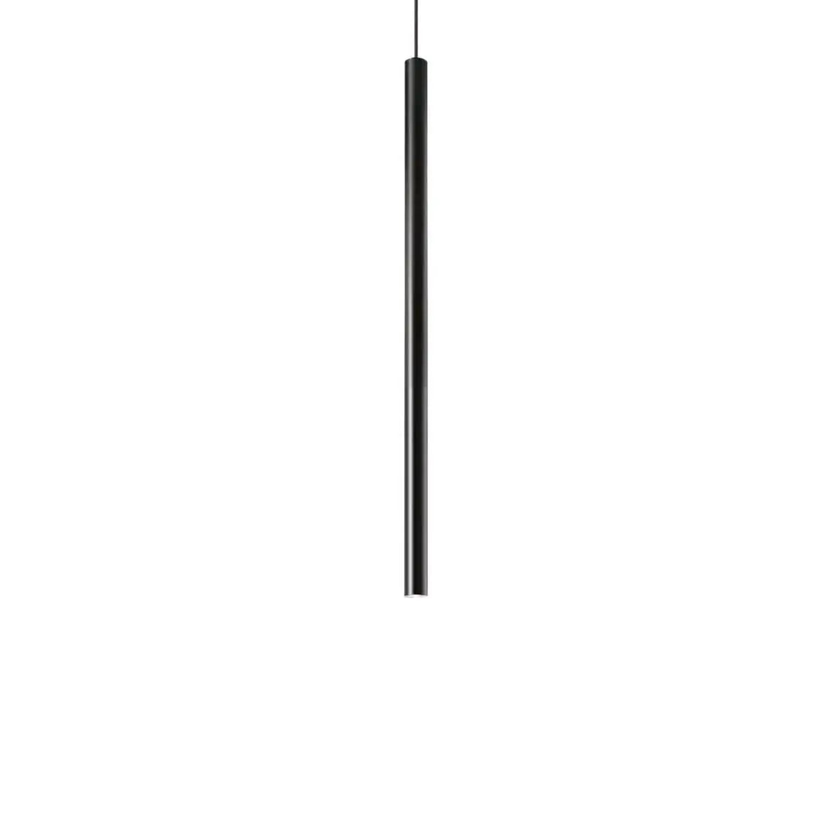 B-Ware Ideal Lux Led Pendelleuchte Hängeleuchte Ultrathin Deckenleuchte ø3cm Schwarz