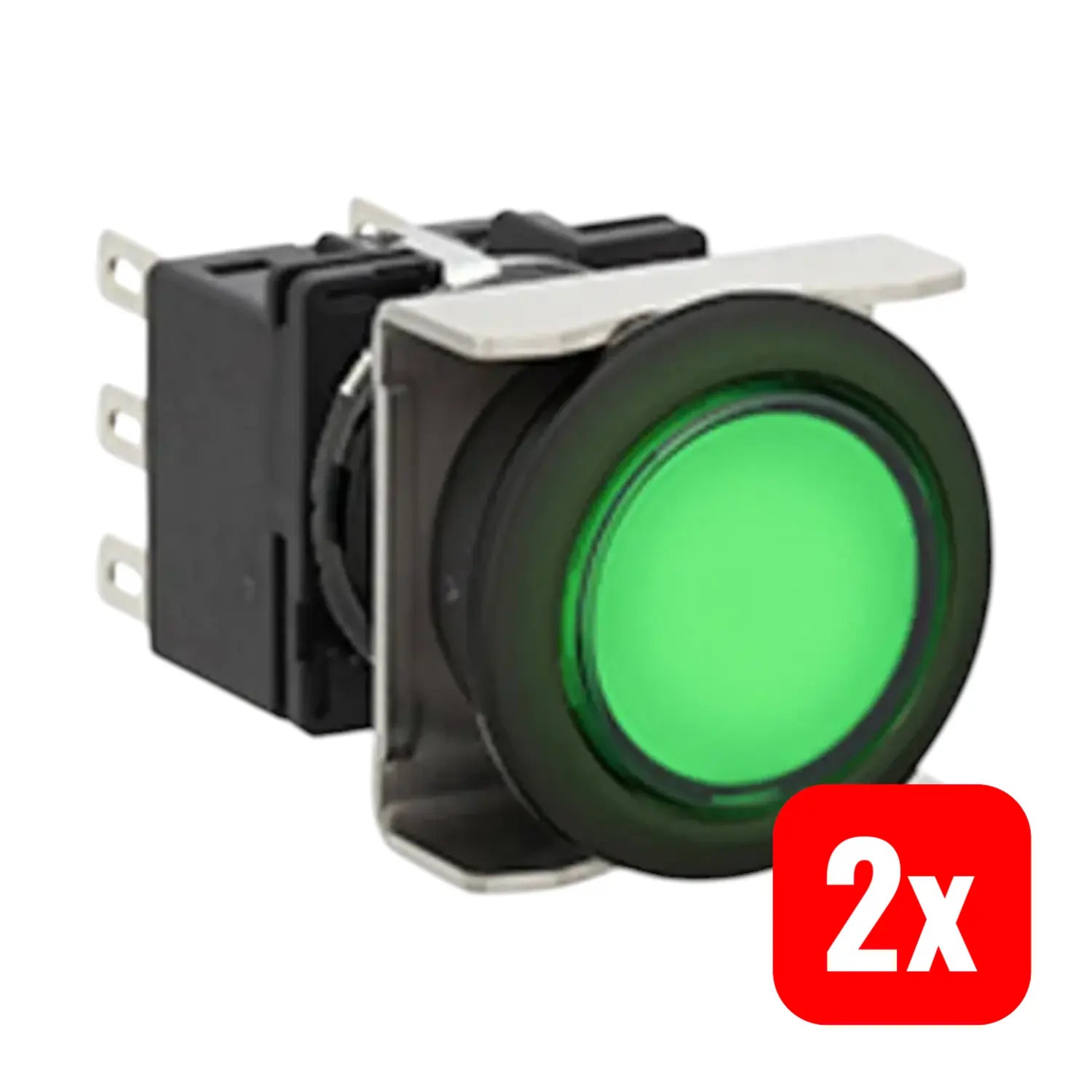 B-Ware Idec Leuchtdrucktaster Lb6 L M1 T64 G Led Grün Ip65 Rund 2 Wechsler 2 Stück