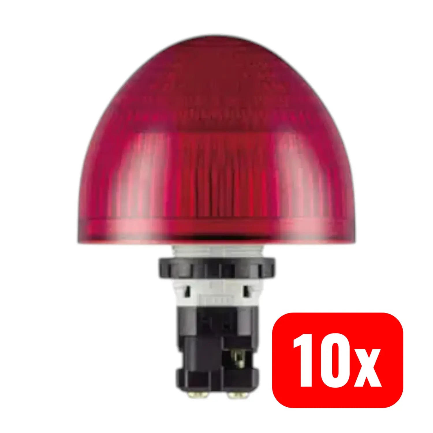 B-Ware Idec Signalleuchte Meldeleuchte Led Rot Dauerlicht Ip65 Leuchtmittel 10 Stück