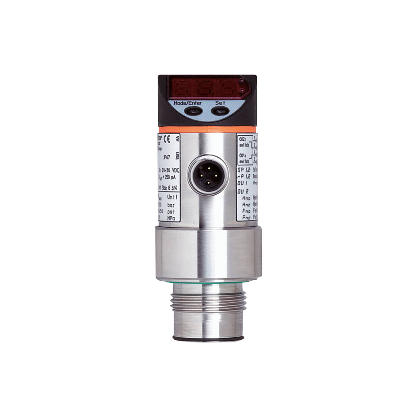 B-Ware Ifm Drucksensor Sensor Druckmessgerät Pf2957 Elektronischer M12 Pnp G34 Ag