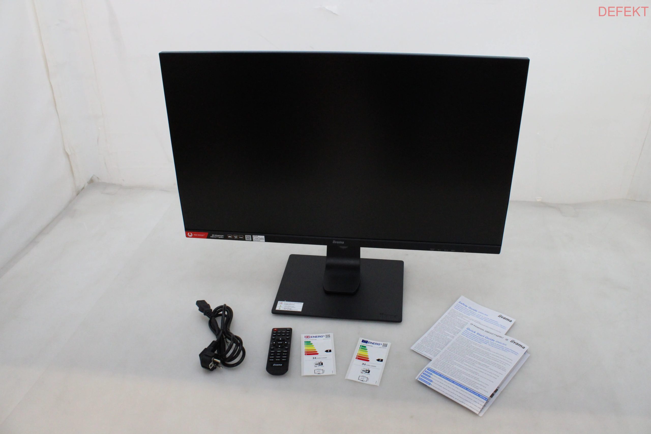D-Ware Iiyama G Master Red Eagle Gb3271 Qsu B1 Gaming Monitor 80cm 2560x1440 Defektware