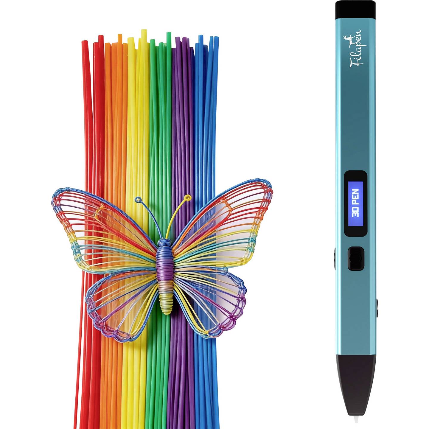 B-Ware Filapen 3D Drucker-Stift PCL 1.75mm Premium Kreativstift für Kinder leicht