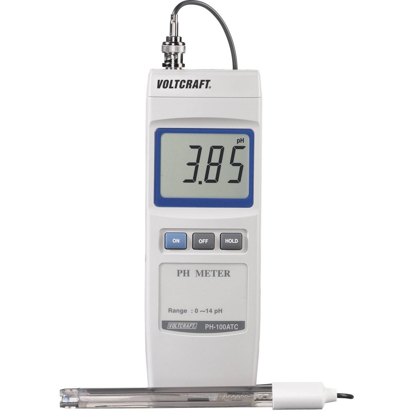 B-Ware Voltcraft pH-Messgerät PH-100 ATC digital Wasserqualitätsmessgerät 0-14 pH 0.2