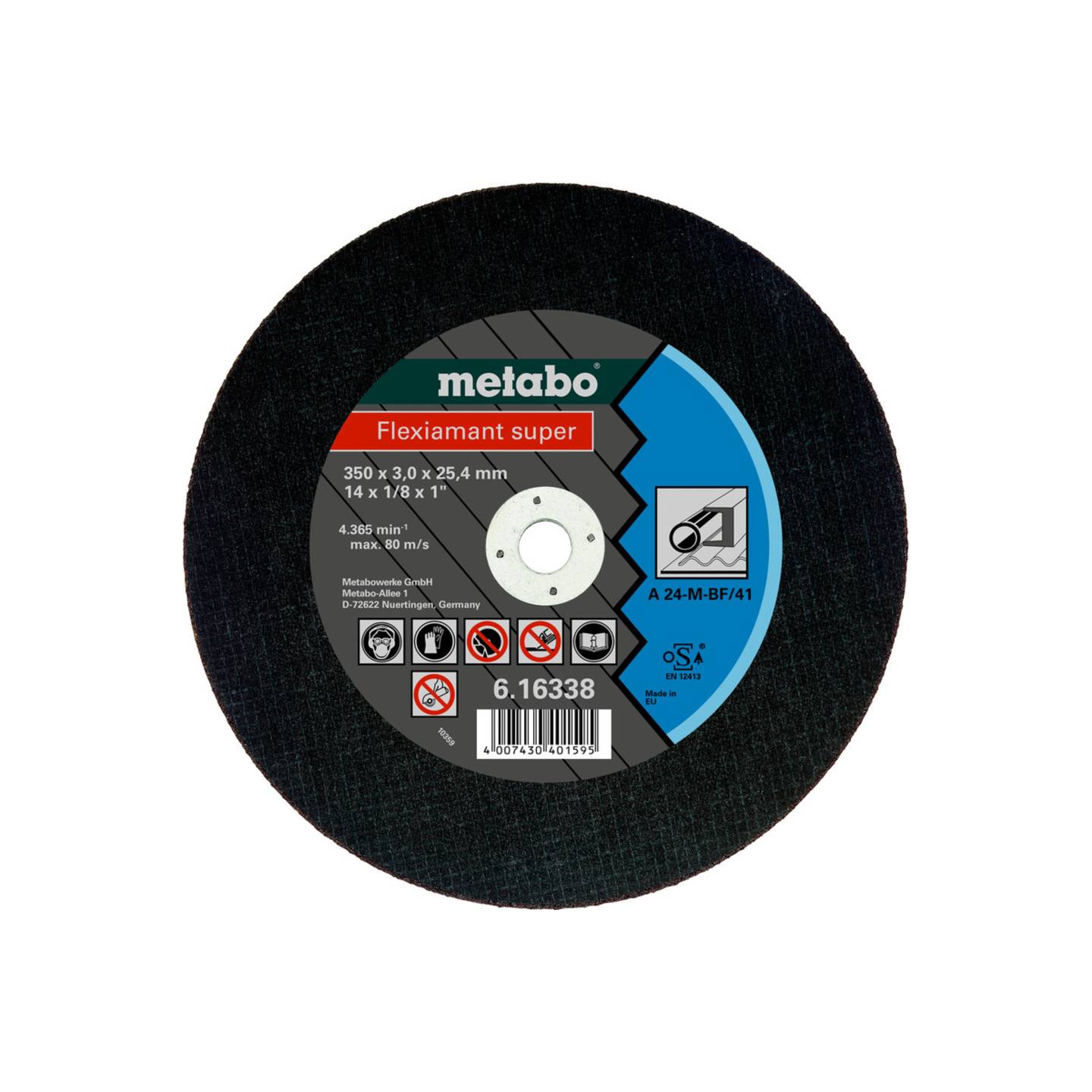 B-Ware Metabo Trennscheibe Schneidscheibe Stahl 350 mm gerade 10 Stück
