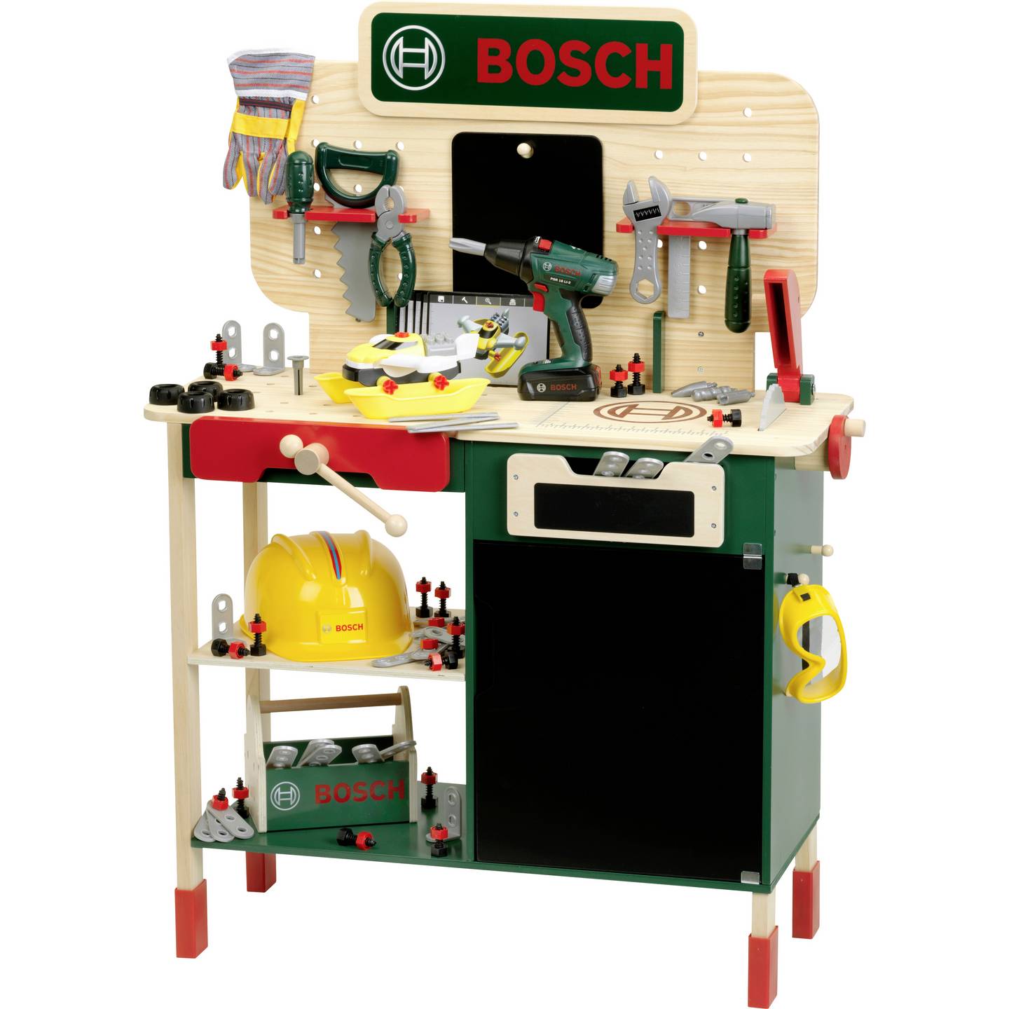 B-Ware Klein Theo Werkbank Spieltisch Bosch Holzwerkbank Zubehör Werkstatt Spielzeug