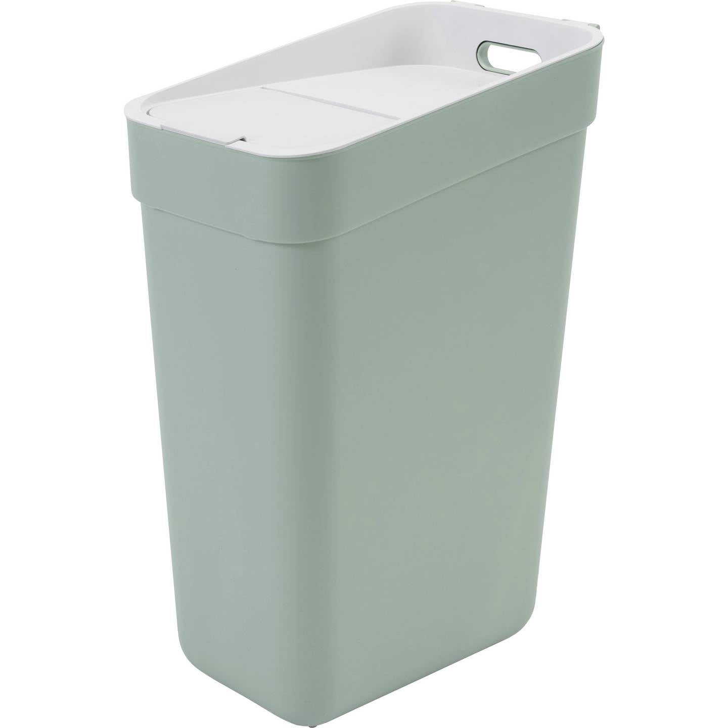 B-Ware Curver READY TO COLLECT Mülleimer Abfallbehälter Grün Deckel Wandbefestigung 30L