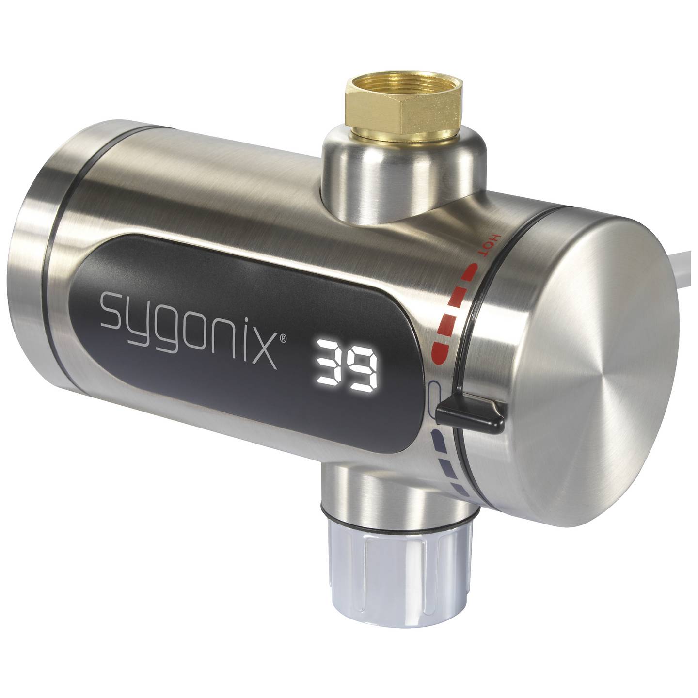 B-Ware Sygonix Durchlauf-Erhitzer 3000W IP24 Handtuchheizkörper 50°C 138x118mm