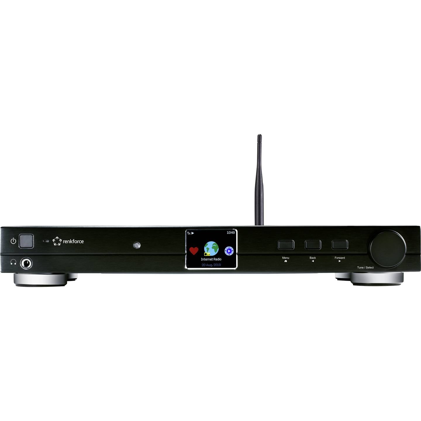 B-Ware Renkforce Radio-Adapter DAB+ WLAN Bluetooth DLNA Internetradio Schwarz 99 Sender
