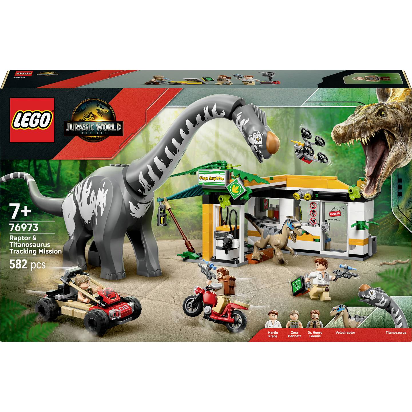 B-Ware LEGO Jurassic World Bauset Spielset Dinosaurier Raptor Titanosaurus Abenteuer