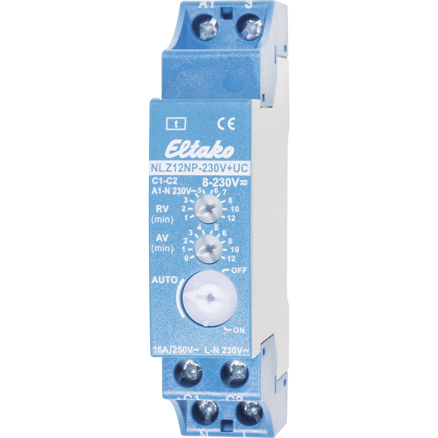 B-Ware Eltako NLZ12NP-230V+UC Nachlaufschalter Hutschiene 250 V/AC 1 Schließer Schalter