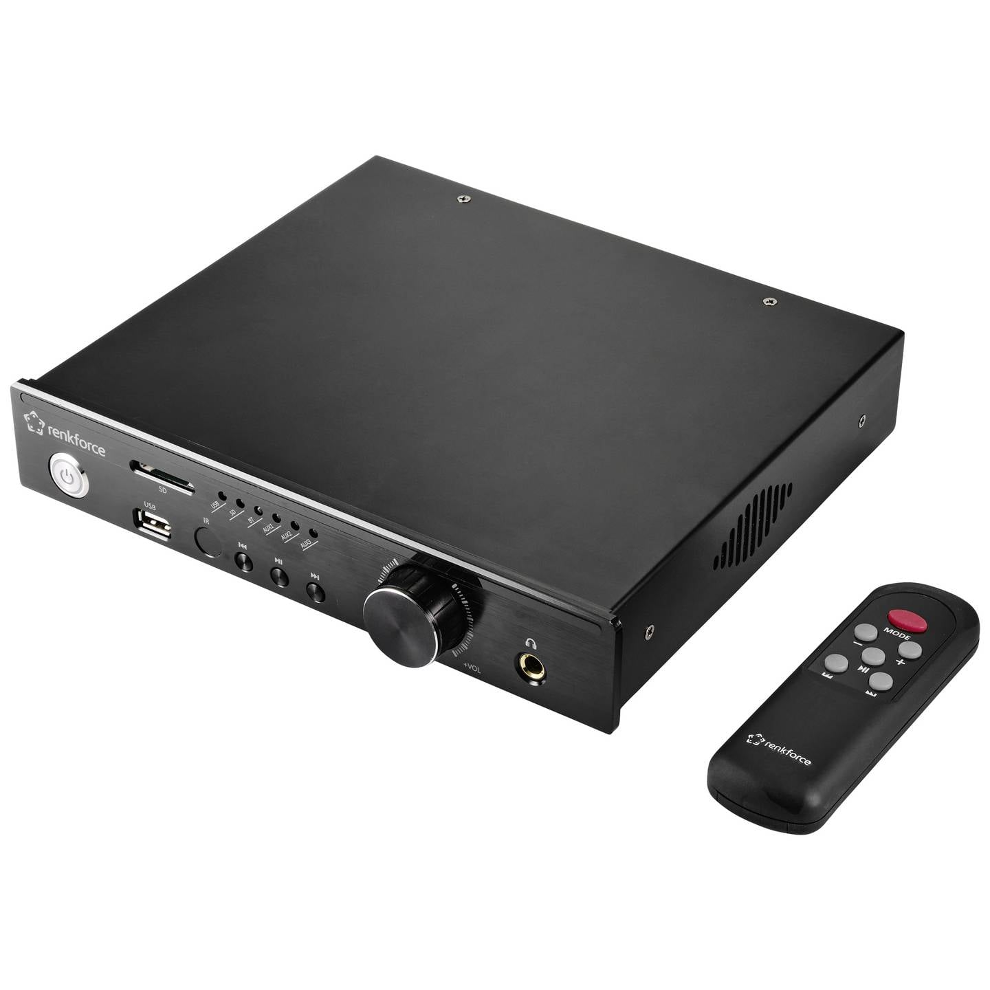 B-Ware Renkforce RF-WAM-300 Stereo-Verstärker Amplifier 2 x 50 W Schwarz Bluetooth USB