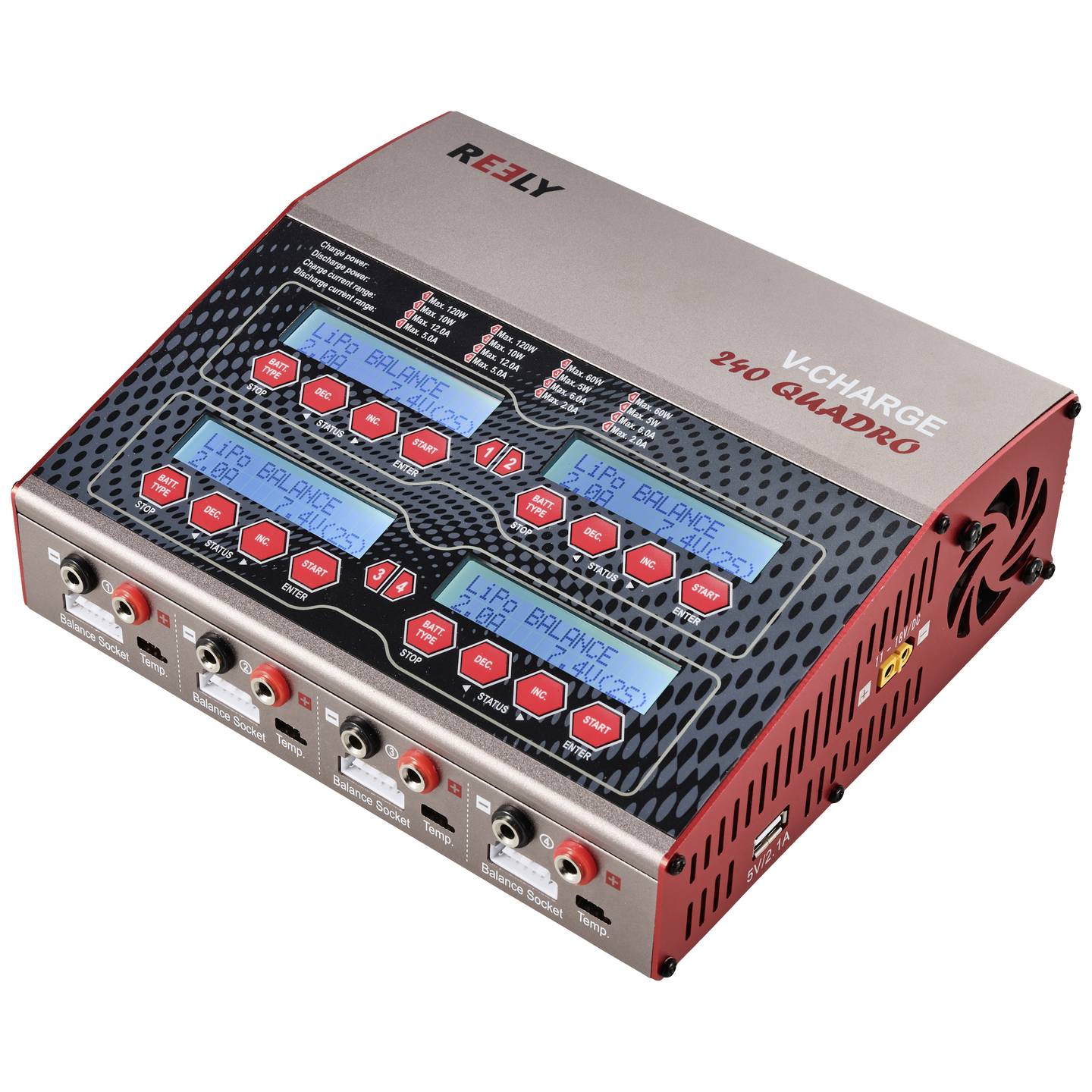 B-Ware VOLTCRAFT V-Charge 240 Quadro Modellbau-Multifunktionsladegerät Ladegerät