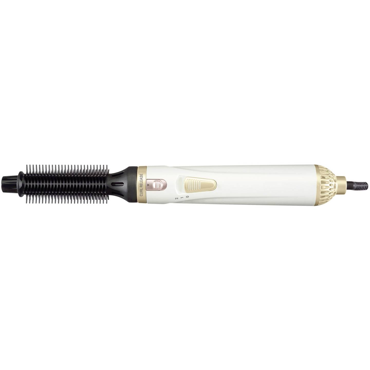 B-Ware Rowenta Lockenstab Warmluft-Lockenbürste 300 W Kabel 1,80 m Weiß Gold