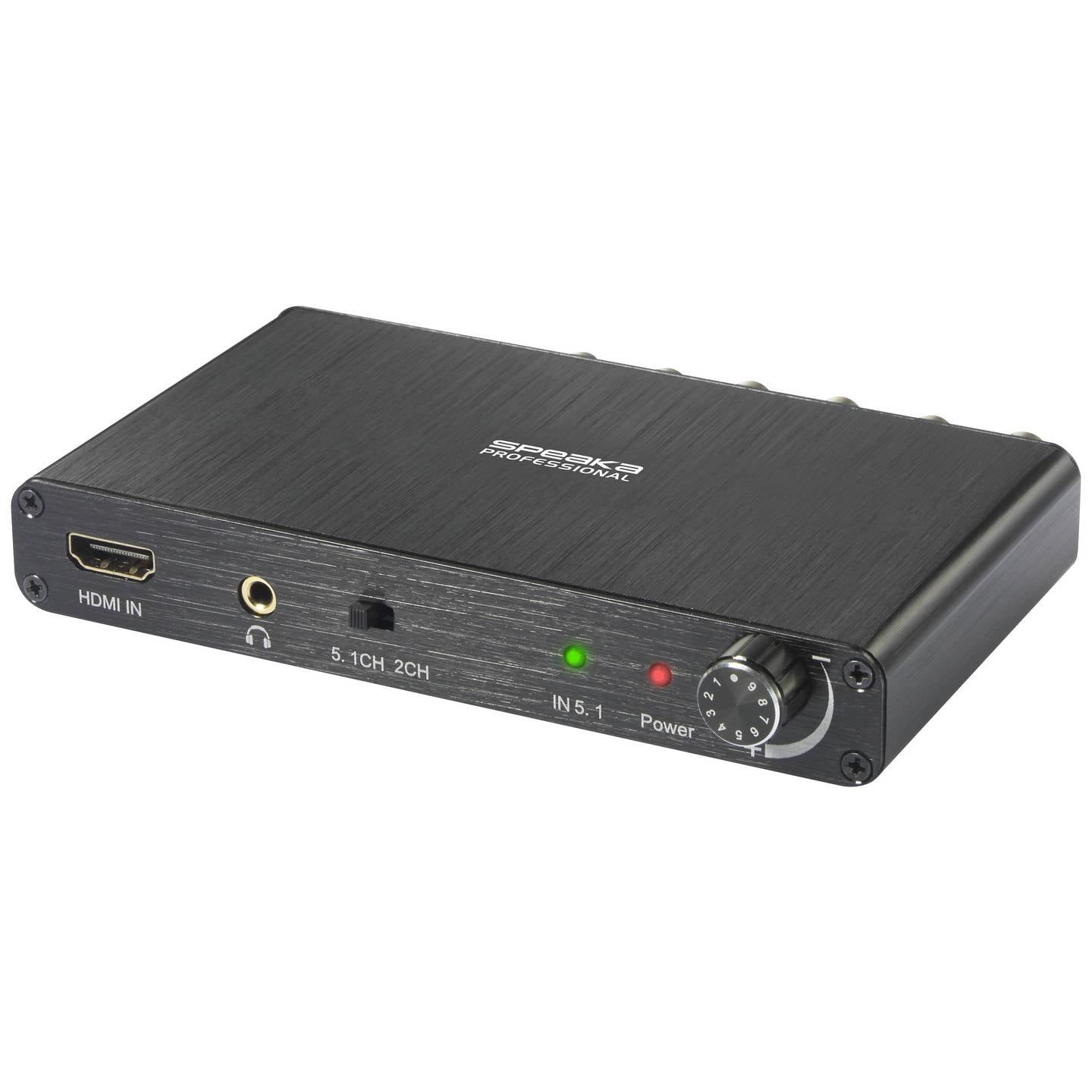 B-Ware SpeaKa Professional Audio Extraktor HDMI 5.1-Kanal Dolby AC-3 Schwarz