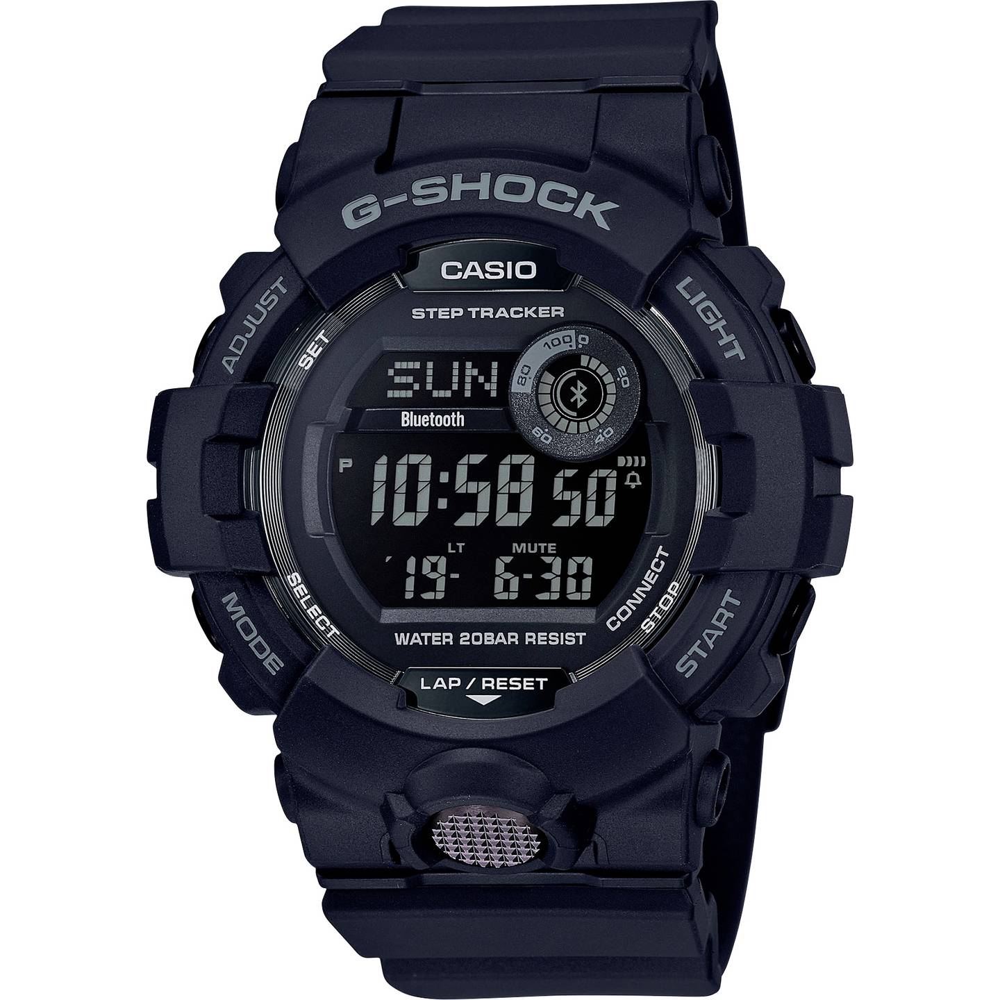 B-Ware Casio Elektronik Armbanduhr GBD-800-1BER Fitnessuhr schwarz 20 ATM wasserdicht