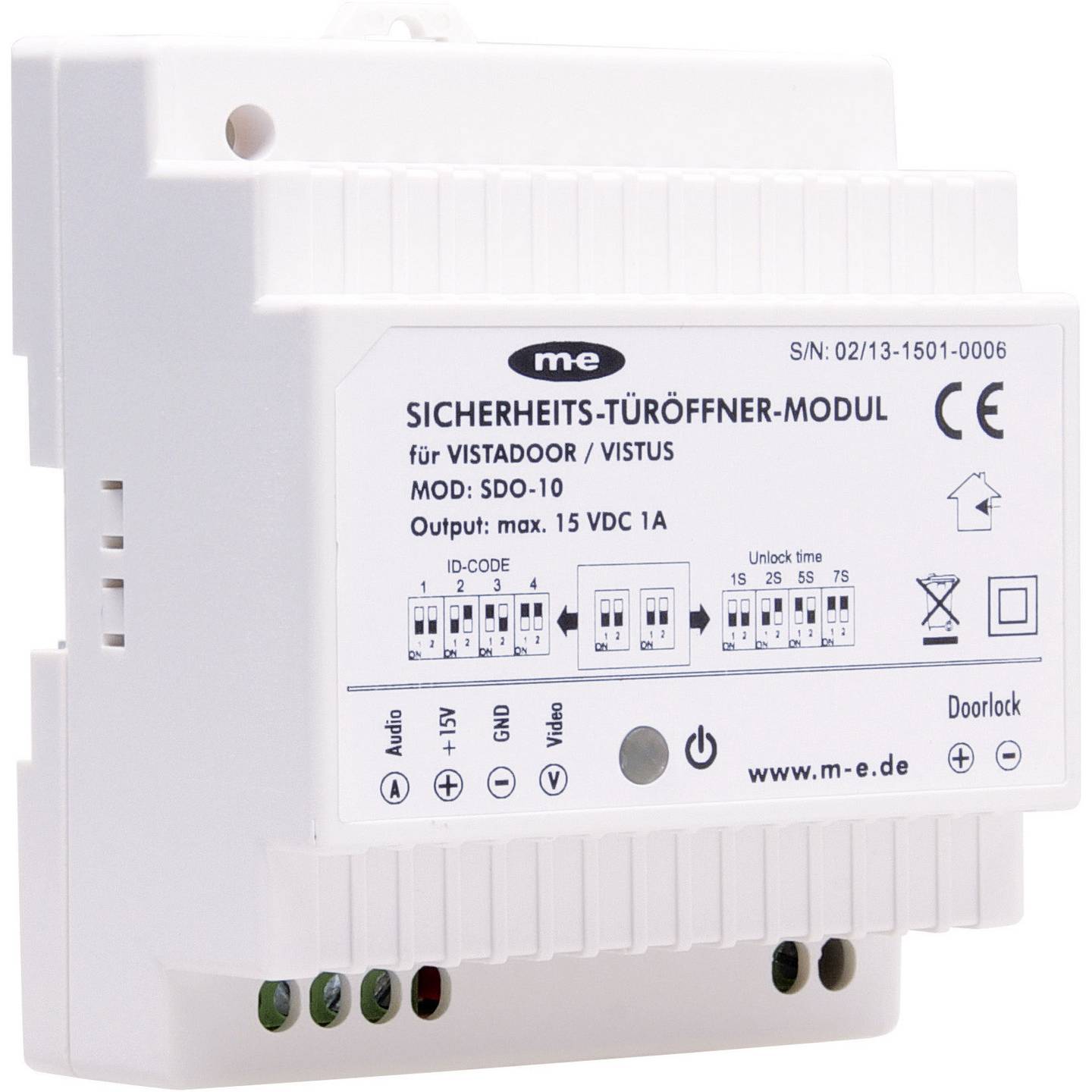 B-Ware m-e modern-electronics Vistadoor Vistus Türsprechanlage Türöffner-Modul