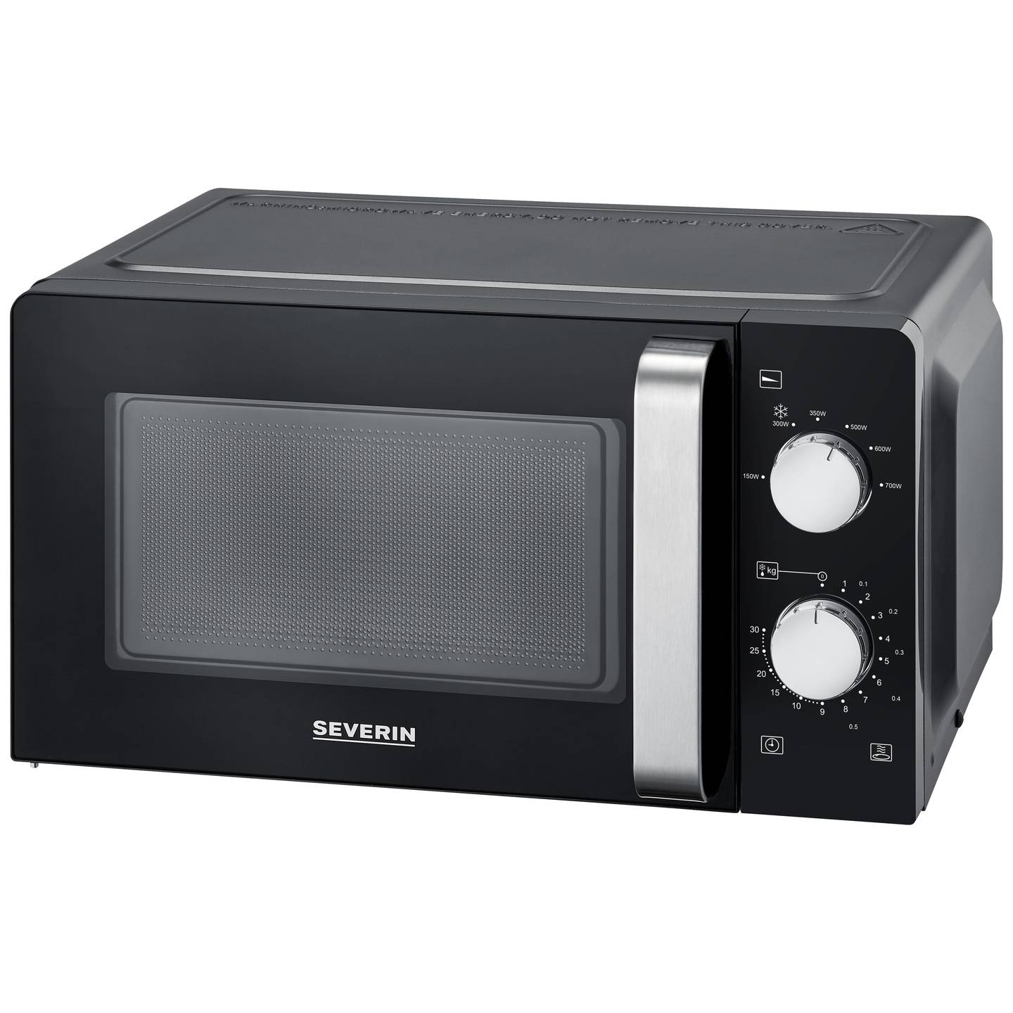 B-Ware Severin MW 7886 Mikrowelle 700 W 17 l Schwarz mit Timerfunktion
