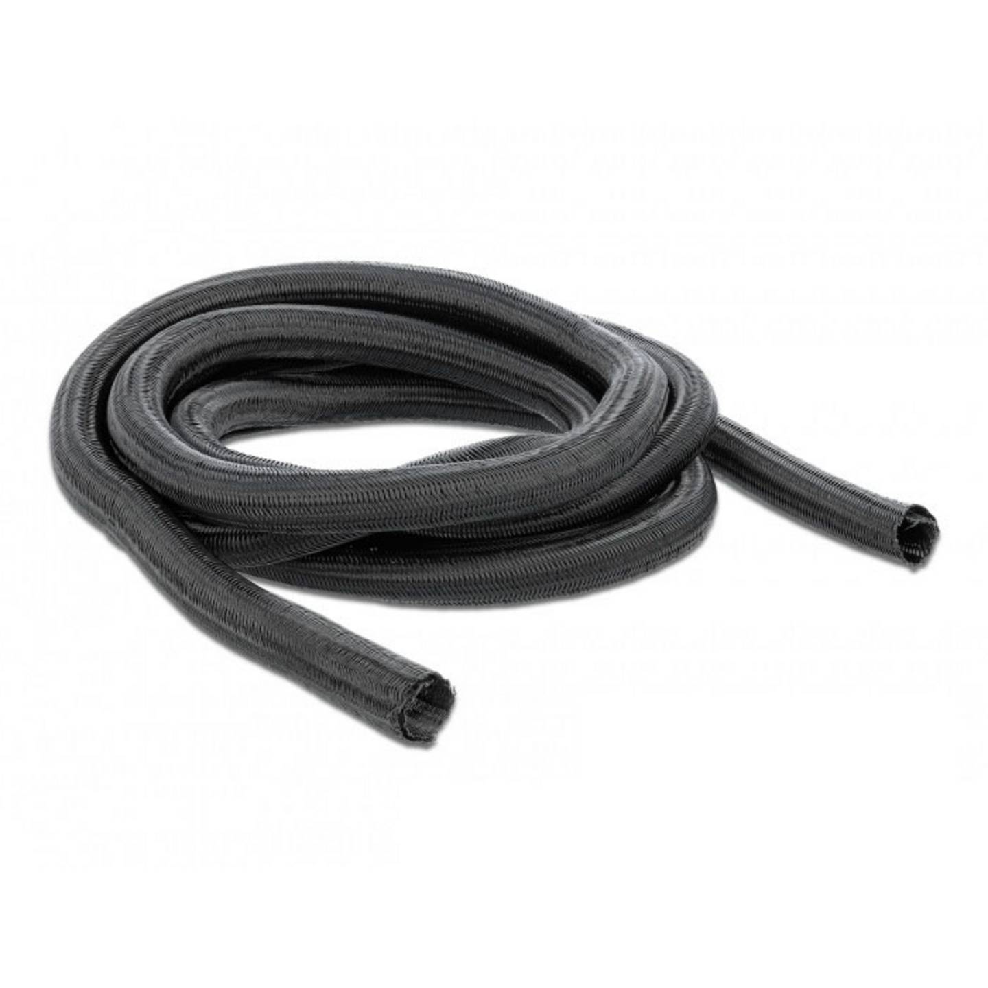 B-Ware Delock Geflechtschlauch Schwarz Polyester 10 m 26 mm max 1 St.