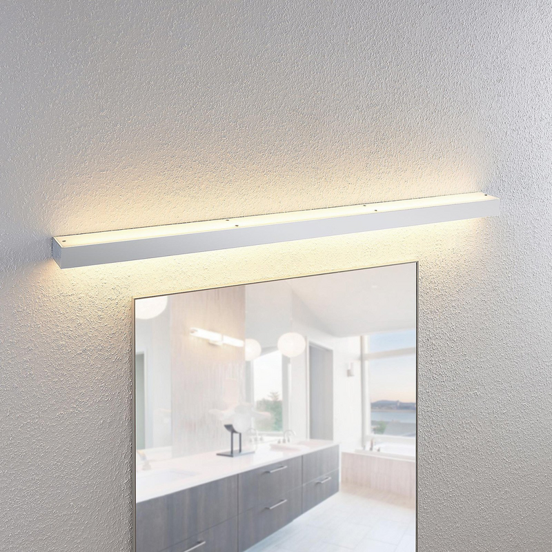 B-Ware Lindby Layan Led Bad Wandleuchte Wandleuchte Lampe Badezimmerlampe Chrom 120 cm