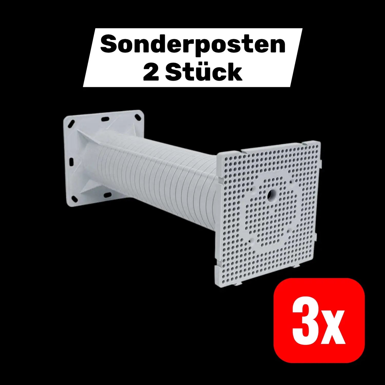 B-Ware Installationsdose Außendämmung Abzweigdose Schalterdose Grau 3 Stück
