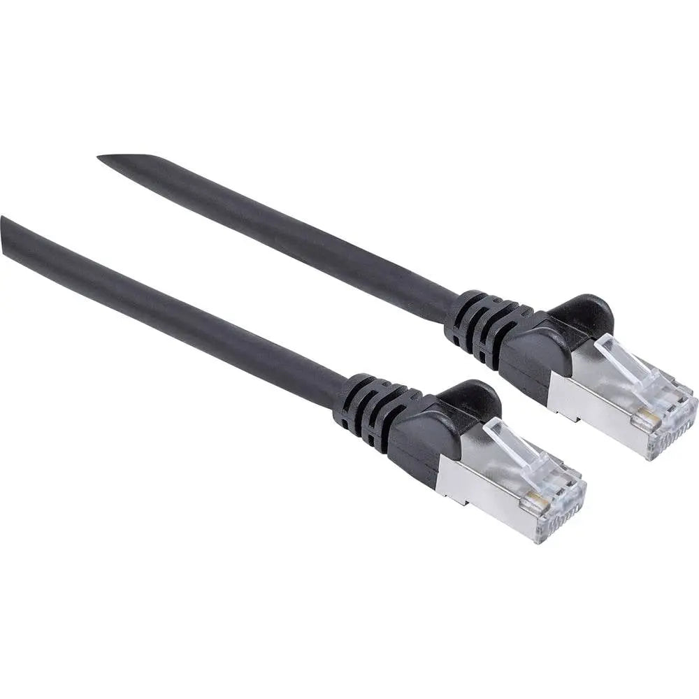 B-Ware Intellinet Netzwerkkabel Patchkabel Rj45 Cat 6a 30m Schwarz Folienschirm