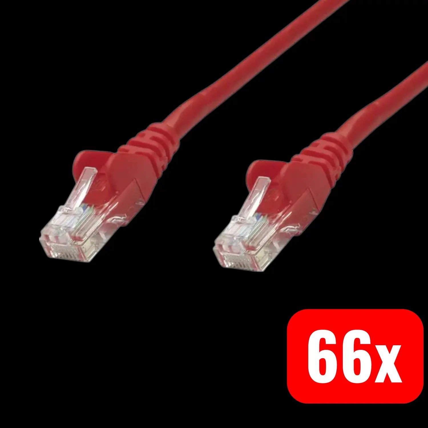 B-Ware Intellinet Netzwerkkabel Patchkabel Rj45 Cat 6 Uutp 7.50 M 66 Stück