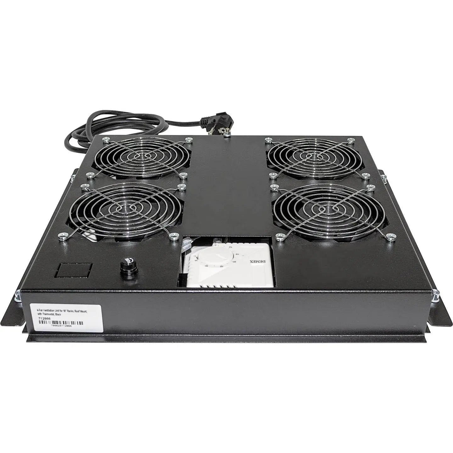 B-Ware Intellinet Kühleinheit Lüfter Ventilator 19 Zoll Netzwerkschrank Schwarz Stahl
