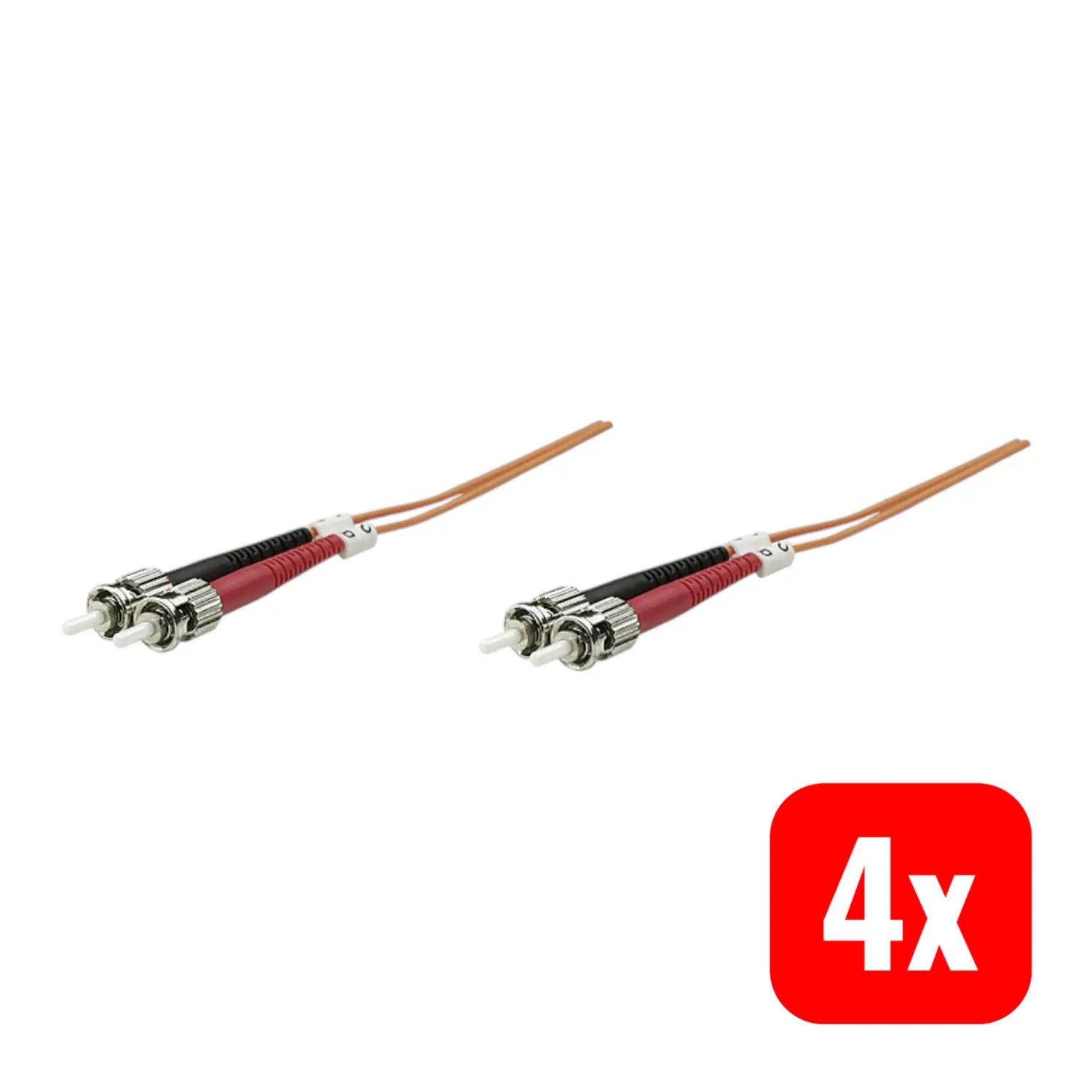 B-Ware Intellinet Glasfaser Lwl Anschlusskabel 62,5/125 µ Multimode Om1 5 M 4 Stück