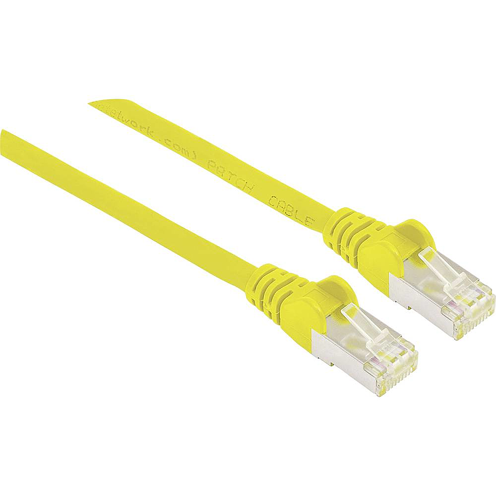 B-Ware Intellinet Rj45 Netzwerk Anschlusskabel Cat 6a S/Ftp 15 M Folienschirm Gelb