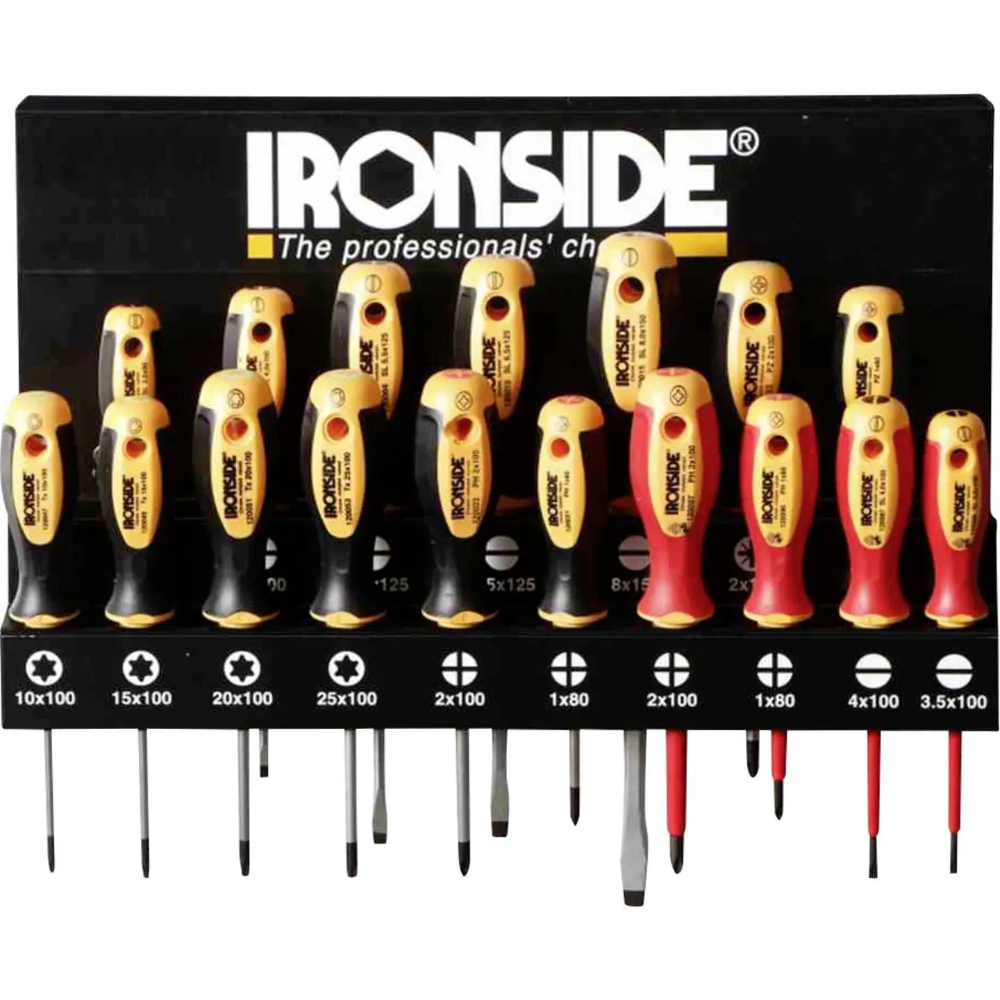 B-Ware Ironside Schraubendreher Set Metallständer Vde Ph Pz Sl Tx Hex 17 Teilig