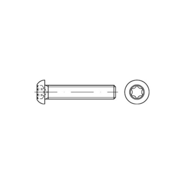 B-Ware Iso 7380 1 Flachkopfschraube Isr Schrauben M5x30 T25 Edelstahl A2 Vollgewinde