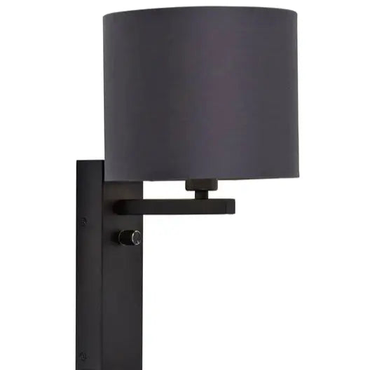 B-Ware It's About Romi Wandleuchte Wandleuchter Florence Schirm Schwarz Indoor E14 Led