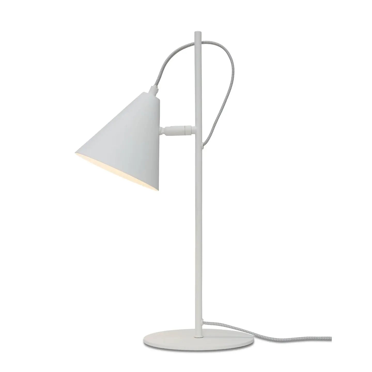 B-Ware It's About Romi Tischleuchte Tischlampe Lisbon Eisen Weiß Netzkabel Stecker E14