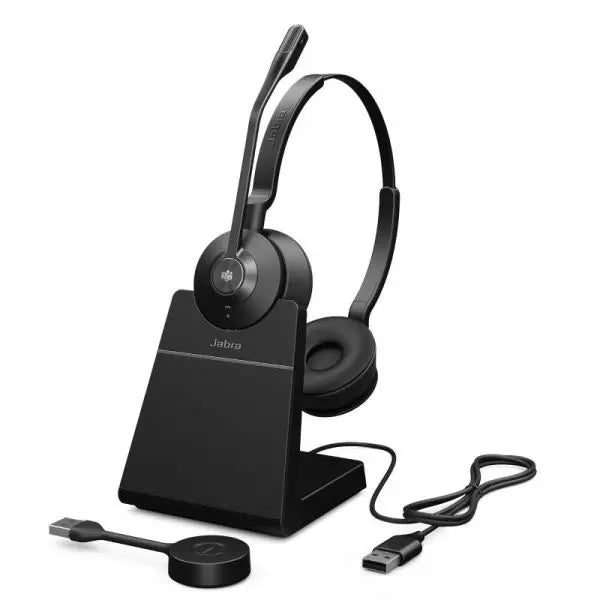 B-Ware Jabra Engage 55 Stereo Headset Usb A Ms Stand Wireless Mikrofon Kopfhörer