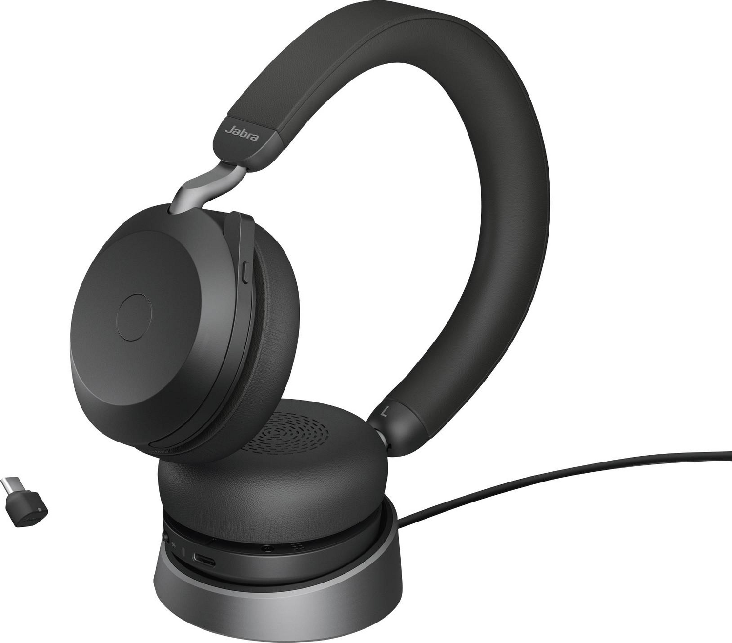 B-Ware Jabra Evolve2 75 Telefon On Ear Headset Kabelgebunden Batterieladeanzeige Usb