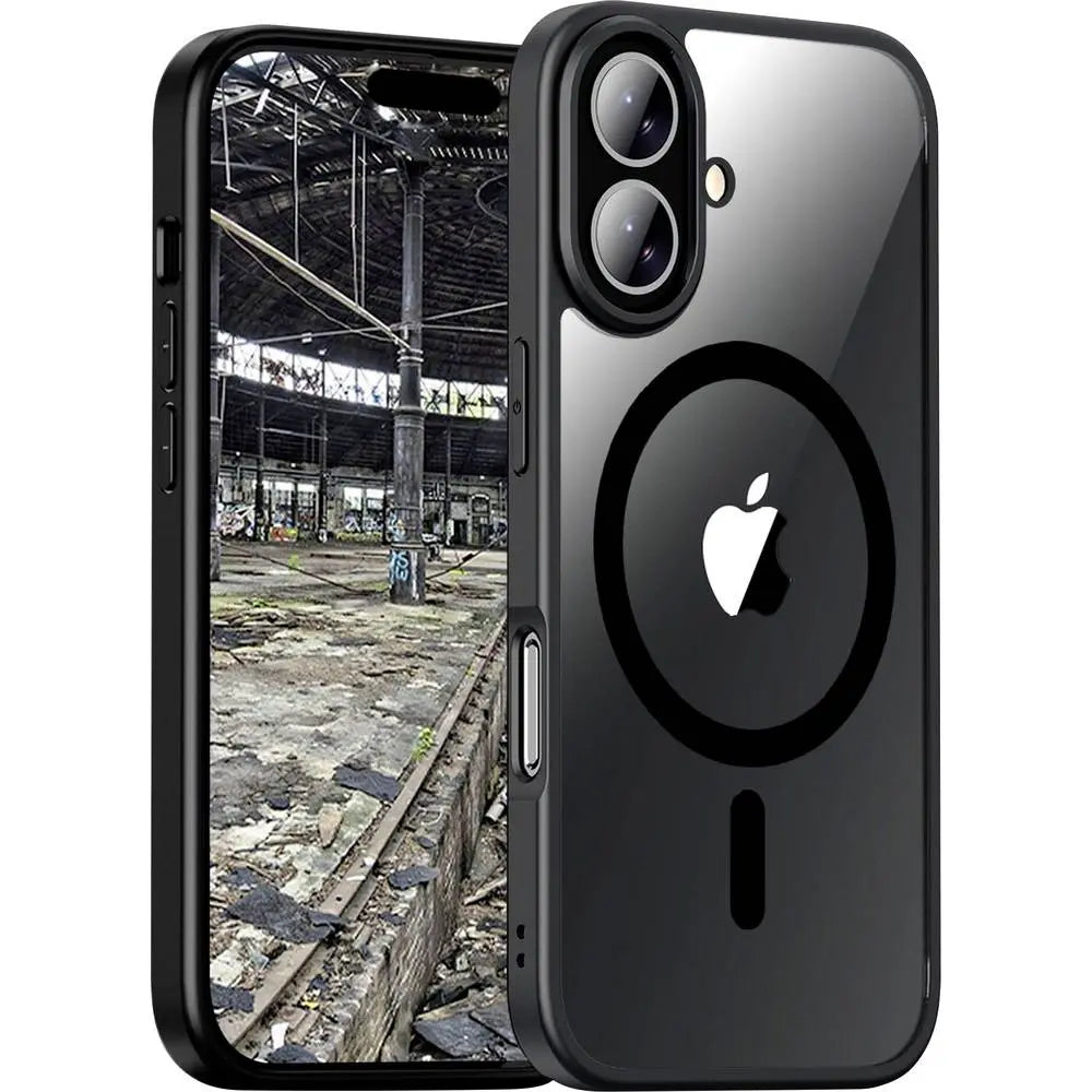 B-Ware Jt Berlin Backcover Hülle Case Apple I Phone 16 Plus Schwarz Transparent Mag Safe