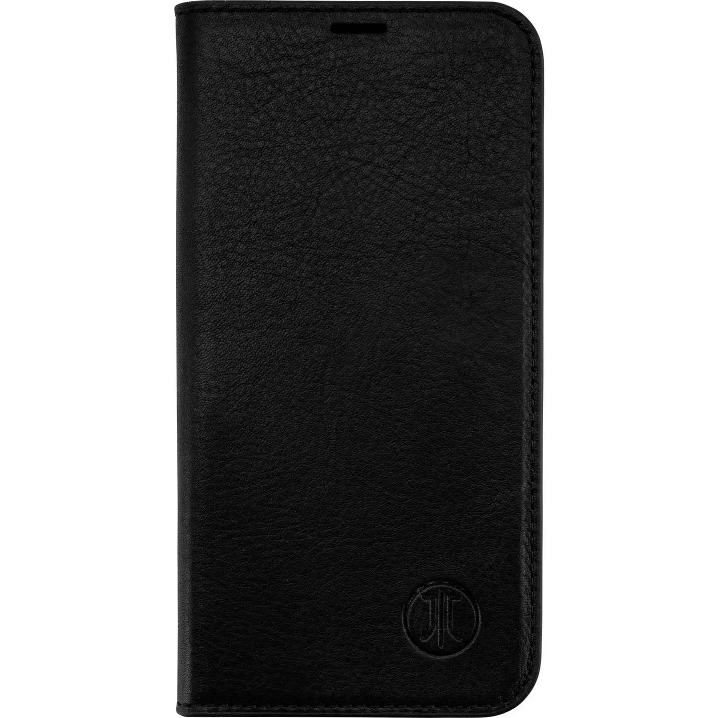 B-Ware Jt Berlin Booklet Hülle Tasche Apple I Phone 17 Schwarz Echtleder Smartphone Case