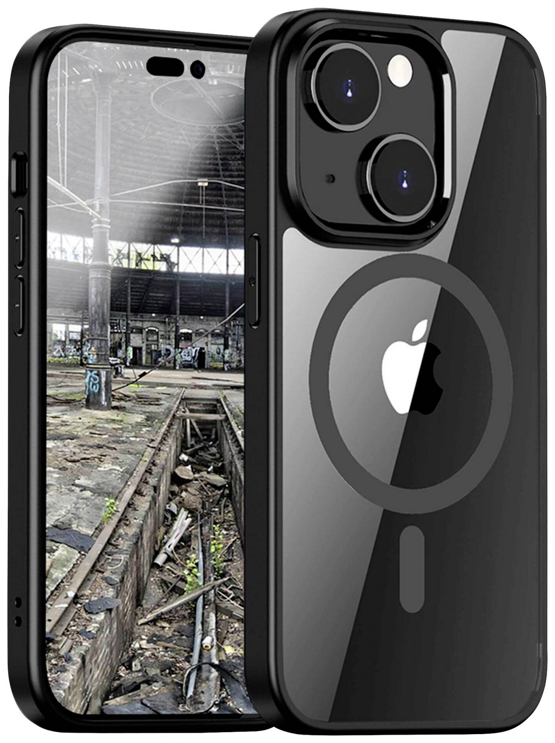 B-Ware Jt Berlin Pankow Hybrid Backcover Schutzhülle I Phone 15 Schwarz Transparent