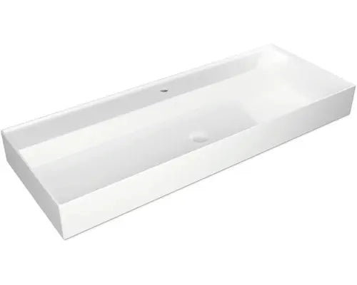 B-Ware Jungborn Waschtisch Becken Quattro Badezimmer Weiß Glänzend 121 X 46 Cm